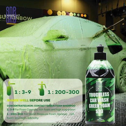 Green Foaming Car Wash Soap (Works with Foam Cannons and Guns or Bucket Washes) Safe for Cars, Trucks, Motorcycles, RVs & More.