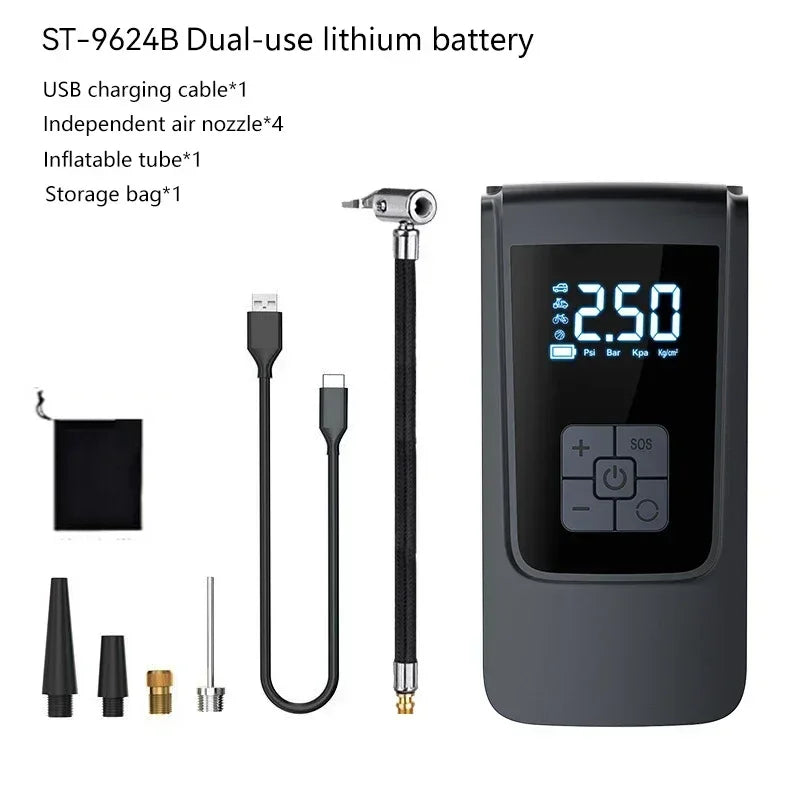 Wireless Car Air Pump Portable Air Compressor