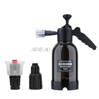 SEAMETAL Car Wash Foam Sprayer 2L Hand Pump Pneumatic Foam Cannon Snow Foam Car Wash Spray Bottle for Car Home Cleaning Tools