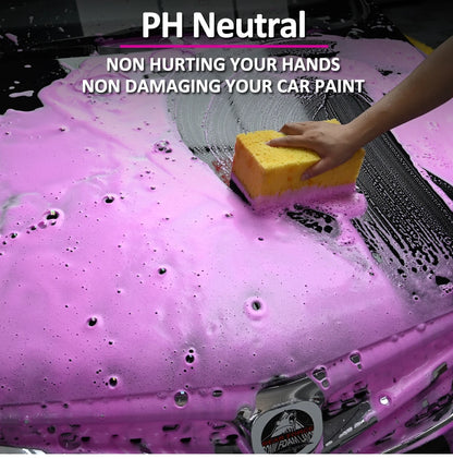 Pink Foaming Car Wash Soap Auto Wash Shampoo Active Foam Cleaner for For Snow Foam Lance / Foam Cannon / Foam Gun or Bucket Wash