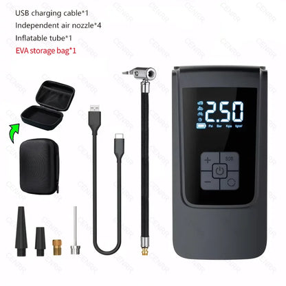 Wireless Car Air Pump Portable Air Compressor
