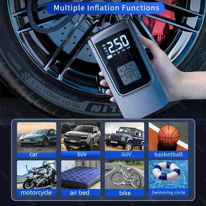 Wireless Car Air Pump Portable Air Compressor