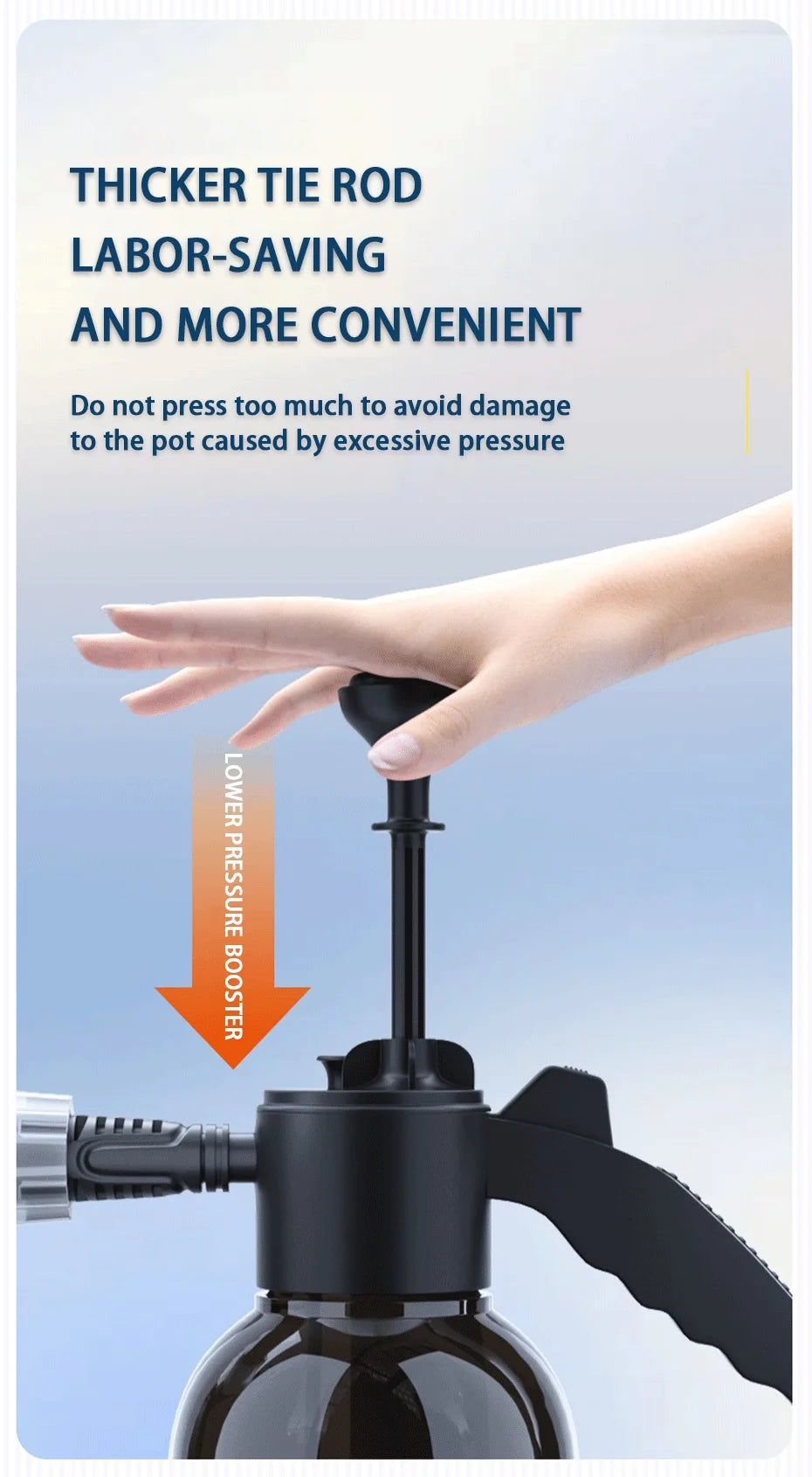 SEAMETAL Car Wash Foam Sprayer 2L Hand Pump Pneumatic Foam Cannon Snow Foam Car Wash Spray Bottle for Car Home Cleaning Tools